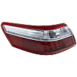 Driver Side, Outer Tail Light, without Bulb, LED, Clear and Red Lens, Hybrid Model, 4 Cyl., 2.4L Engine, Japan/USA Built Vehicle