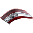 Driver Side, Outer Tail Light, without Bulb, LED, Clear and Red Lens, Hybrid Model, 4 Cyl., 2.4L Engine, Japan/USA Built Vehicle
