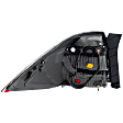Passenger Side Tail Light, without Bulb, Halogen, Amber, Clear and Red Lens, Sport Model, Japan Built Vehicle