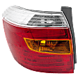 Driver Side Tail Light, without Bulb, Halogen, Amber, Clear and Red Lens, Sport Model, Japan Built Vehicle