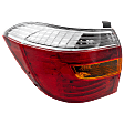Driver Side Tail Light, without Bulb, Halogen, Amber, Clear and Red Lens, Sport Model, Japan Built Vehicle