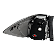 Passenger Side Tail Light, without Bulb, Halogen, Amber, Clear and Red Lens, Hybrid Model
