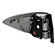 Passenger Side Tail Light, without Bulb, Halogen, Amber, Clear and Red Lens, Hybrid Model