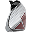 Driver Side Tail Light, without Bulb, Halogen, Amber, Clear and Red Lens, Hybrid Model