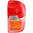 Passenger Side Tail Light, without Bulb, Halogen, Clear and Red Lens, Base Model, 4 Cyl., 2.0L Engine