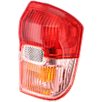 Passenger Side Tail Light, without Bulb, Halogen, Clear and Red Lens, Base Model, 4 Cyl., 2.0L Engine