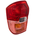 Driver Side Tail Light, without Bulb, Halogen, Clear and Red Lens, Base Model, 4 Cyl., 2.0L Engine