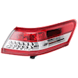Passenger Side, Outer Halogen Tail Light, With bulb(s), Halogen, Clear and Red Lens, Except Hybrid Model, USA Built Vehicle, CAPA CERTIFIED