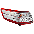 Driver Side, Outer Tail Light, with Bulb, Halogen, Clear and Red Lens, USA Built Vehicle, Hybrid Model