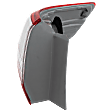 Driver Side, Outer Tail Light, with Bulb, Halogen, Clear and Red Lens, USA Built Vehicle, Hybrid Model