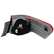 Driver Side, Outer Tail Light, with Bulb, Halogen, Clear and Red Lens, USA Built Vehicle, Hybrid Model