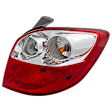 Passenger Side Tail Light, with Bulb, Halogen, Clear and Red Lens, CAPA CERTIFIED