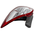 Passenger Side Tail Light, with Bulb, Halogen, Clear and Red Lens, CAPA CERTIFIED