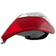 Passenger Side Tail Light, with Bulb, Halogen, Clear and Red Lens, CAPA CERTIFIED