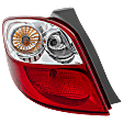 Driver Side Tail Light, with Bulb, Halogen, Clear and Red Lens