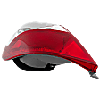 Driver Side Tail Light, with Bulb, Halogen, Clear and Red Lens