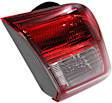 Driver Side, Inner Tail Light, with Bulb, Halogen, Clear and Red Lens, Except Hybrid Model, USA Built Vehicle