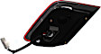 Driver Side, Inner Tail Light, with Bulb, Halogen, Clear and Red Lens, Except Hybrid Model, USA Built Vehicle