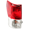 2010-2013 Toyota Tundra - Driver Side Tail Light, with Bulb, Halogen, Clear and Red Lens