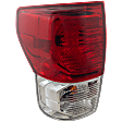 Driver Side Tail Light, with Bulb, Halogen, Clear and Red Lens, CAPA CERTIFIED
