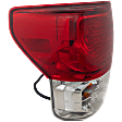 Driver Side Tail Light, with Bulb, Halogen, Clear and Red Lens, CAPA CERTIFIED