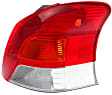 Passenger Side Tail Light, without Bulb, Halogen, Amber, Clear and Red Lens