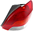 Passenger Side Tail Light, without Bulb, Halogen, Amber, Clear and Red Lens