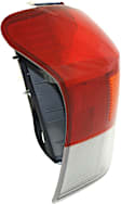 Driver Side Tail Light, without Bulb, Halogen, Amber, Clear and Red Lens