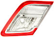 Passenger Side, Inner Tail Light, without Bulb, Halogen, Clear and Red Lens