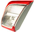Passenger Side, Inner Tail Light, without Bulb, Halogen, Clear and Red Lens