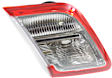 Driver Side, Inner Tail Light, without Bulb, Halogen, Clear and Red Lens