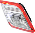 Driver Side, Inner Tail Light, without Bulb, Halogen, Clear and Red Lens