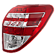 Passenger Side Tail Light, Without bulb(s), Halogen, Clear and Red Lens, Japan Built, CAPA CERTIFIED