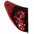 Passenger Side Tail Light, Without bulb(s), Halogen, Clear and Red Lens, Japan Built, CAPA CERTIFIED
