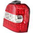 2006-2007 Toyota Highlander - Passenger Side Tail Light, without Bulb, Halogen, Clear and Red Lens, Hybrid Model