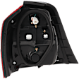 2006-2007 Toyota Highlander - Passenger Side Tail Light, without Bulb, Halogen, Clear and Red Lens, Hybrid Model