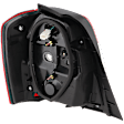 2006-2007 Toyota Highlander - Passenger Side Tail Light, without Bulb, Halogen, Clear and Red Lens, Hybrid Model