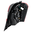 Driver Side Tail Light, without Bulb, Halogen, Clear and Red Lens, Hybrid Model