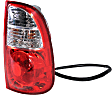 Passenger Side Halogen Tail Light, With bulb(s), OE Replacement,  with Socket and Wiring, Fleetside (Standard Bed), Standard Cab Pickup (Regular Cab)/Extended Cab Pickup (Access Cab)