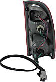 Driver Side Halogen Tail Light, With bulb(s), OE Replacement,  with Socket and Wiring, Fleetside (Standard Bed), Standard Cab Pickup (Regular Cab)/Extended Cab Pickup (Access Cab)