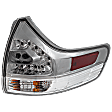 Passenger Side, Outer Tail Light, with Bulb, Halogen, Clear and Red Lens, SE Model, CAPA CERTIFIED