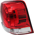 Passenger Side, Outer Tail Light, with Bulb, Halogen, Clear and Red Lens, Base Model, 8 Cyl., 5.7L Engine