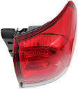 Passenger Side, Outer Tail Light, with Bulb, Halogen, Clear and Red Lens, Base Model, 8 Cyl., 5.7L Engine