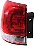 Driver Side, Outer Tail Light, with Bulb, Halogen, Clear and Red Lens, Base Model, 8 Cyl., 5.7L Engine
