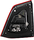 Driver Side, Inner Tail Light, without Bulb, Halogen, Clear and Red Lens, Base Model, 8 Cyl., 5.7L Engine