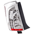 Driver Side Tail Light, without Bulb, Halogen, Clear and Red Lens, Base Model