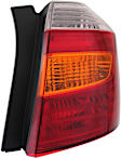 Passenger Side Tail Light, with Bulb, Halogen, Amber, Clear and Red Lens, Base/Limited/SE Models, USA Built Vehicle