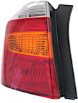 Driver Side Tail Light, with Bulb, Halogen, Amber, Clear and Red Lens, Base/Limited/SE Models, USA Built Vehicle