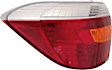 Driver Side Tail Light, with Bulb, Halogen, Amber, Clear and Red Lens, Base/Limited/SE Models, USA Built Vehicle