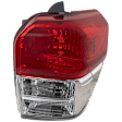 Passenger Side Tail Light, without Bulb, Halogen, Clear and Red Lens, Limited/SR5 Models, CAPA CERTIFIED